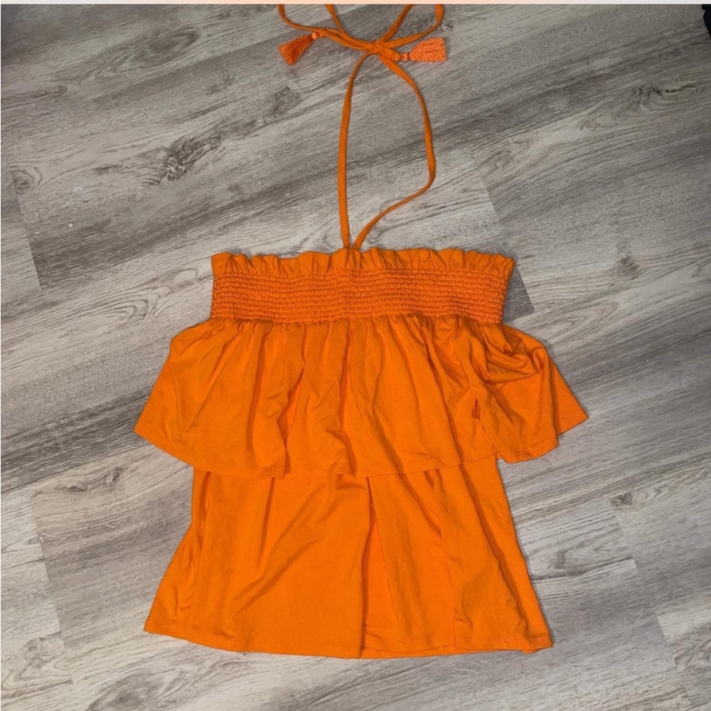 NWT ORANGE OFF THE SHOULDER TOP🧡